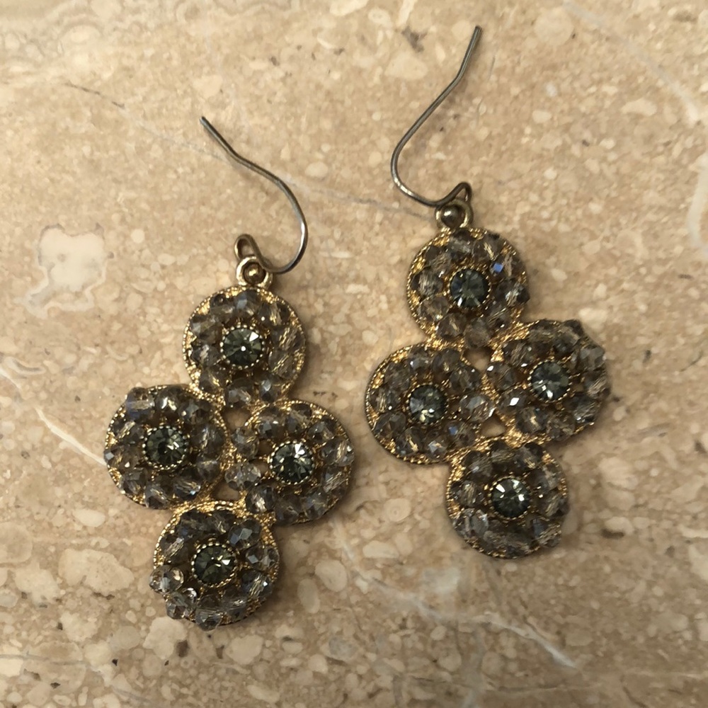 Anthropologie crystal earrings